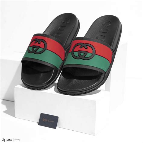 gucci trek slides on feet|GUCCI INTERLOCKING G SLIDE SANDAL REVIEW + ON .